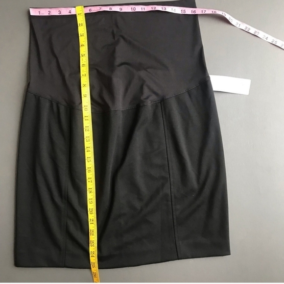 Liz Lange black maternity pencil skirt fitted stretch size XL NEW! - Picture 2 of 6